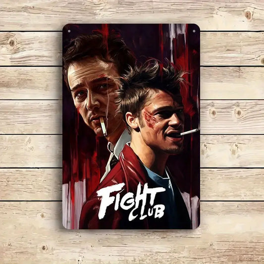 Placa Vintage Fight Club