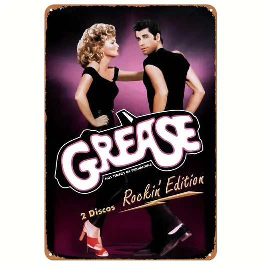 Placa Vintage Grease Brill Rocking Edition